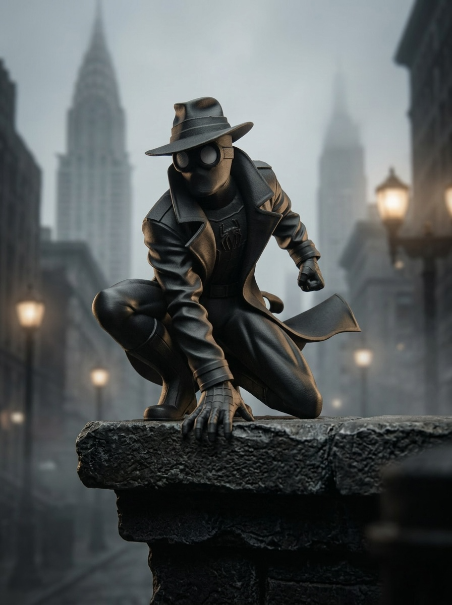 Spider-Noir (Sitting Edition) – Your Ultimate Watch Buddy